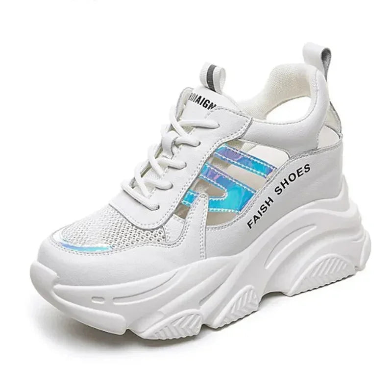 AIRY – Ultra-Light White Sneakers with Wedge Comfort"