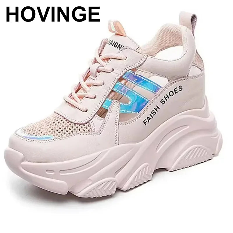 AIRY – Ultra-Light White Sneakers with Wedge Comfort"