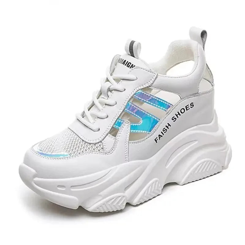AIRY – Ultra-Light White Sneakers with Wedge Comfort"