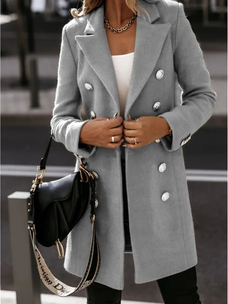 Stylish and confident wool coat